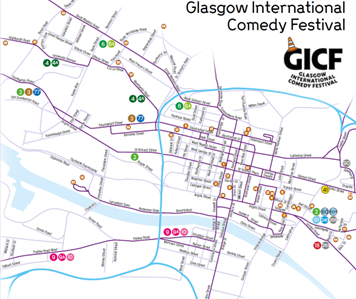 Glasgow International Comedy Festival Map