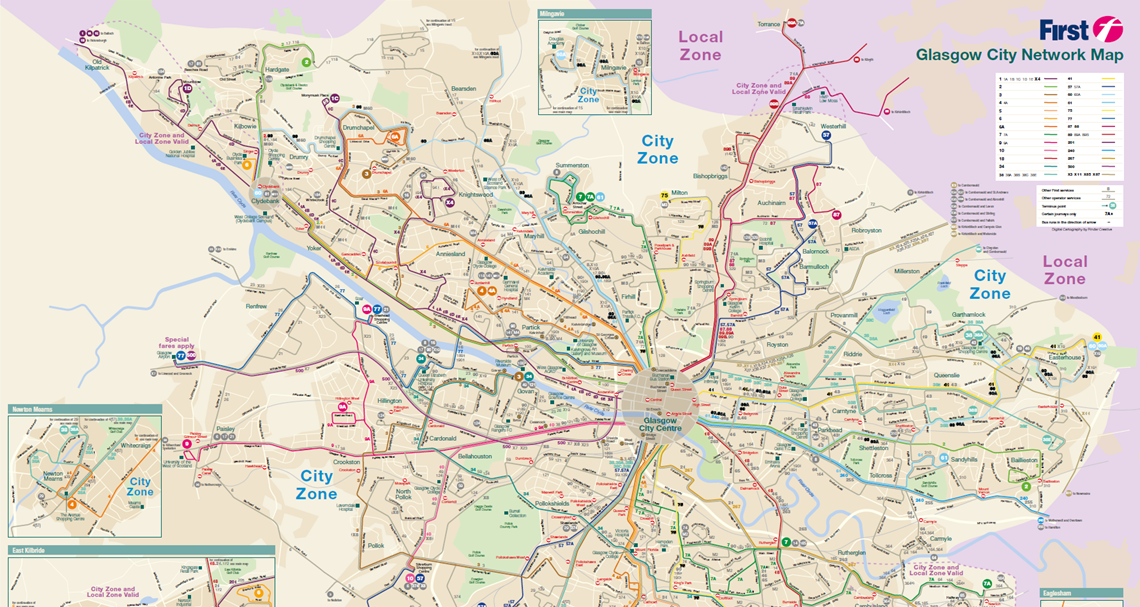 Aberdeen sightseeing map