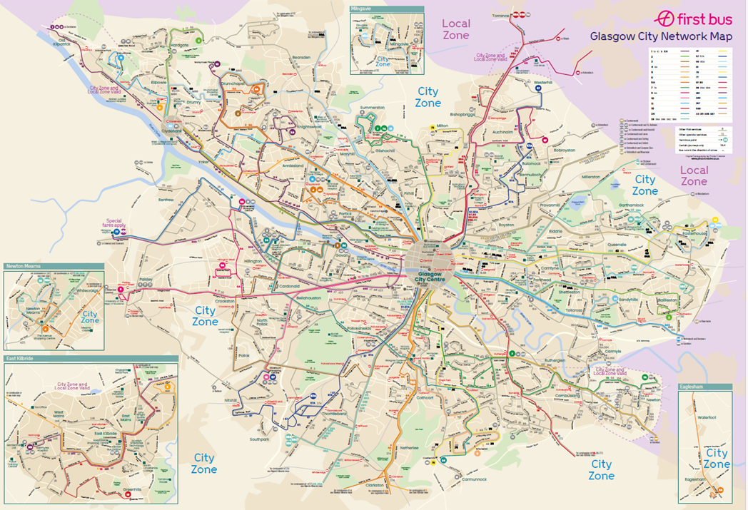 Glasgow Network Map