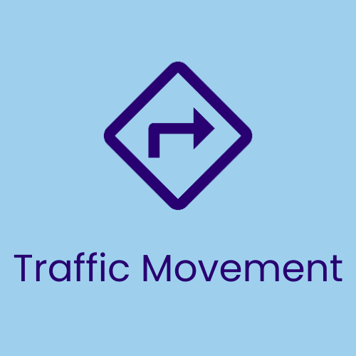 Traffic movement icon