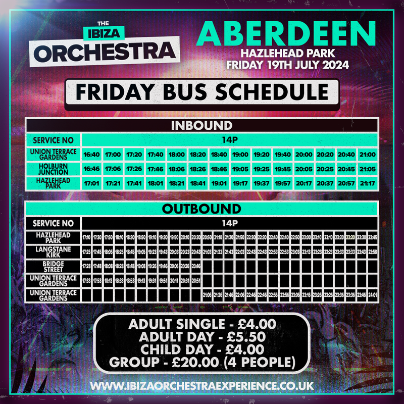 friday timetable