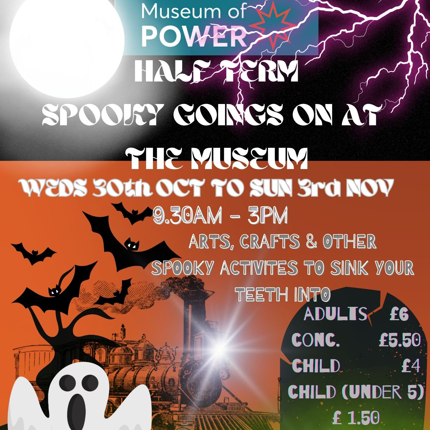 Halloween @ the Museum of Power poster