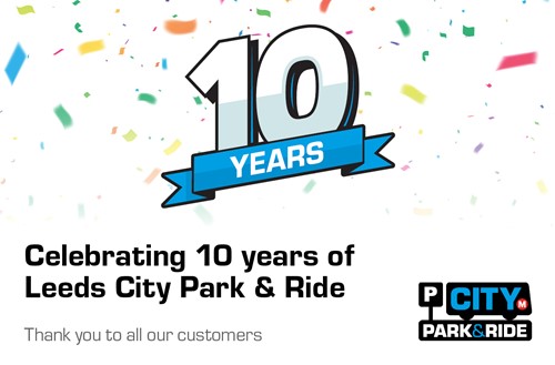 Leeds Park & Ride celebrates it's 10 year anniversary