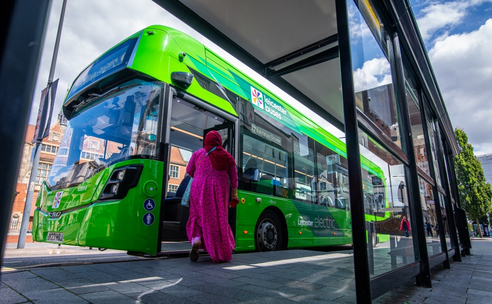 Leicester electric buses