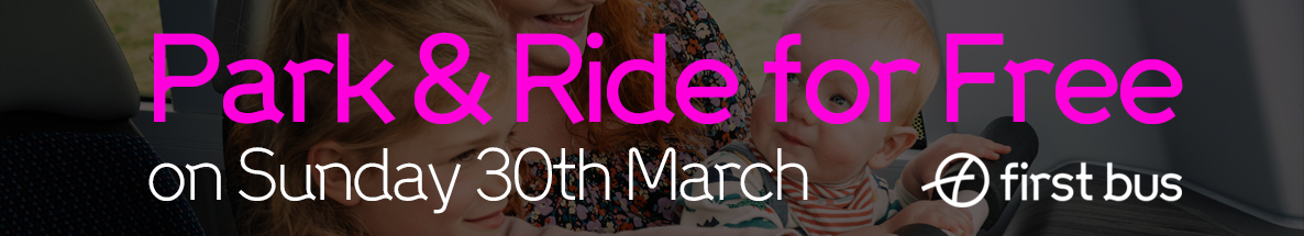 Park & Ride for free on Sunday 30th March