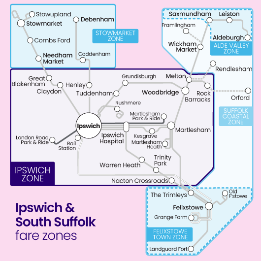 Ipswich and Suffolk map student savers