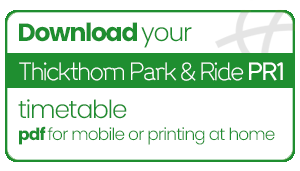 Download your Thickthorn Park & Ride PDF Timetable