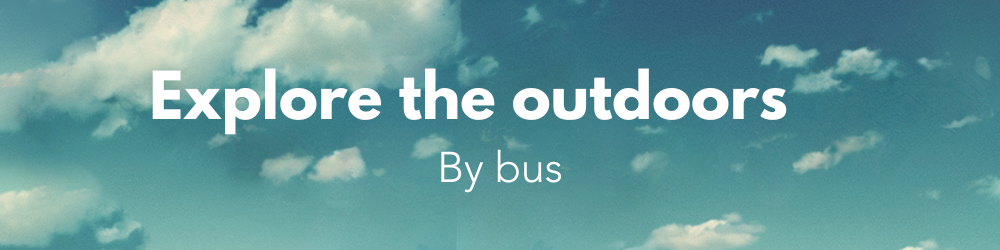 Outdoors by bus
